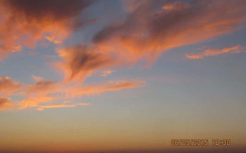 صور للسحب في سماء منطقة مرج الحمام