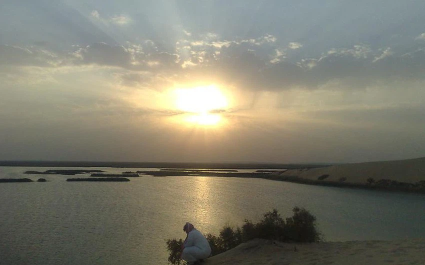 In pictures: Lake Asfar, the splendor of the desert embracing water