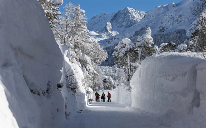 تراكم الثلوج في جبال الألب في إيطاليا يتراوح ما بين 180 و 557 سنتيمتر