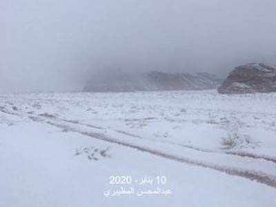 ثلوج تبوك طقس العرب