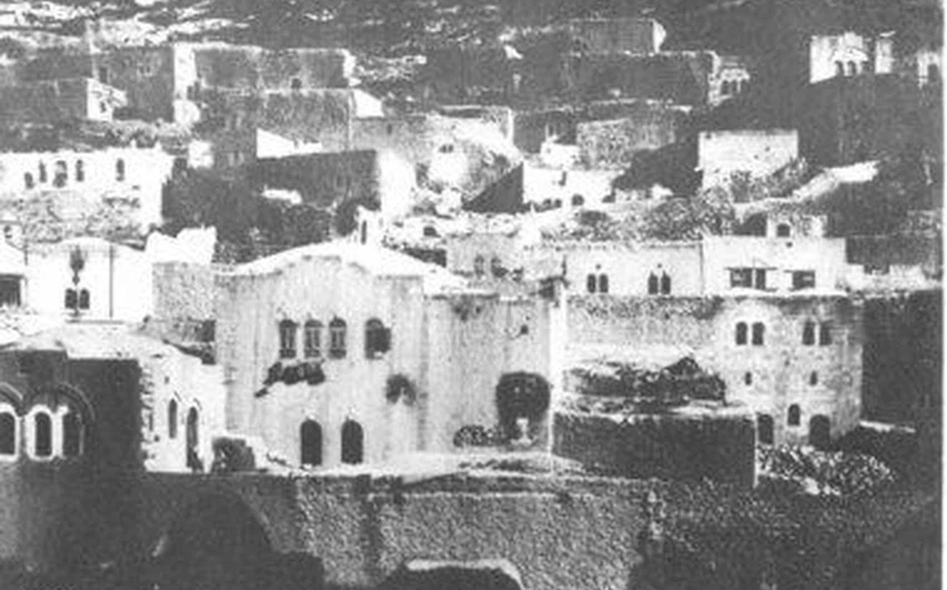 بقايا قلعة السلط عام 1880