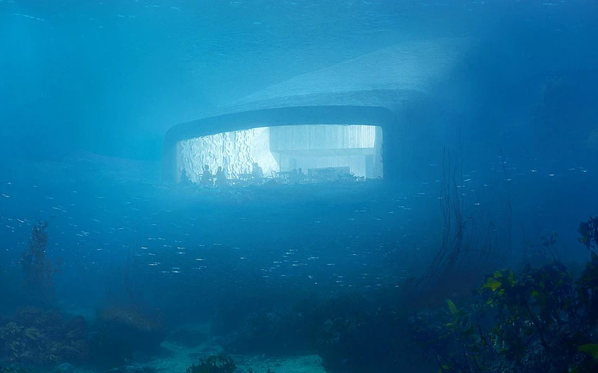 En images, découvrez le premier restaurant sous-marin d&#39;Europe