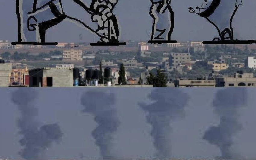 بالصور: فنانة غزّاوية تحوّل مشاهد القصف إلى لوحات حيّة نابضة بالإبداع
