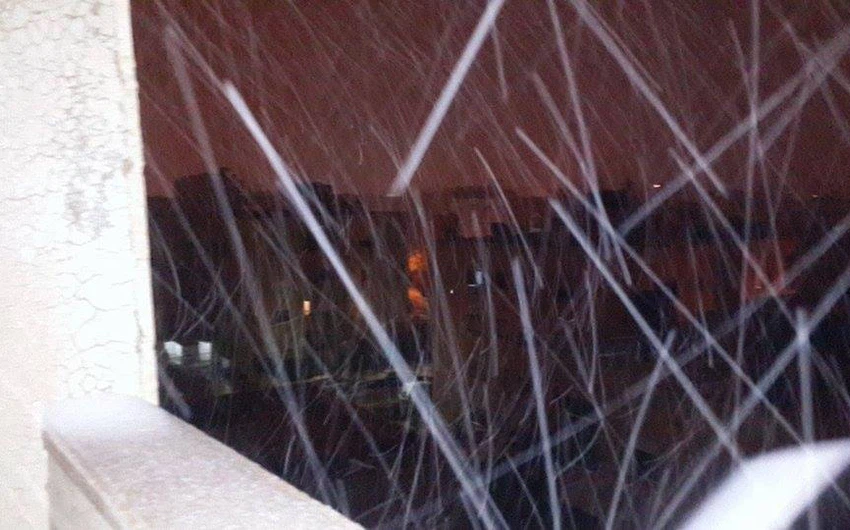 الثلوج في بيادر وادي السير-عمان مشاركة من الصديق عوني 