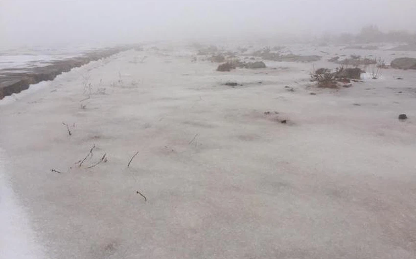موقع طقس العرب كان قد نوه أكثر من مرة إلى توقع تساقط الثلوج على جبل جيس
