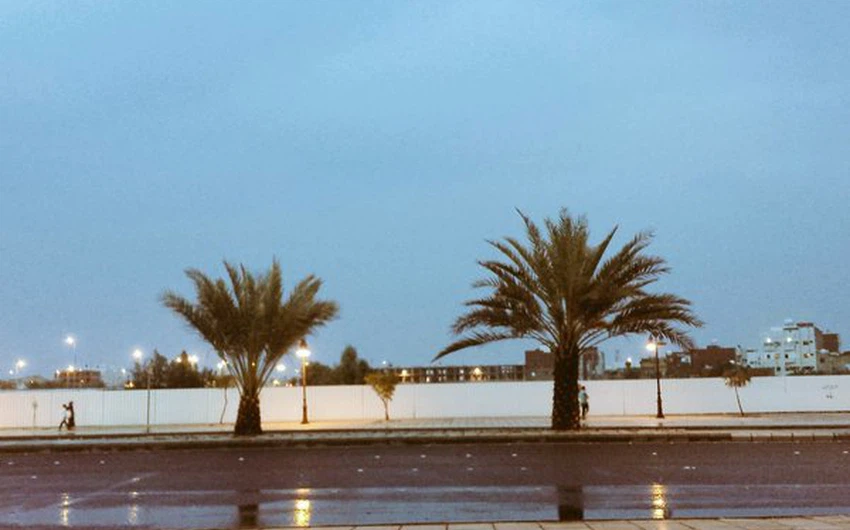 المدينة المنورة تشهد هطول أمطار غزيرة