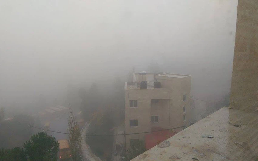 الضباب يغطي أجزاء واسعة من العاصمة عمّان من جهاد عوني الراوي