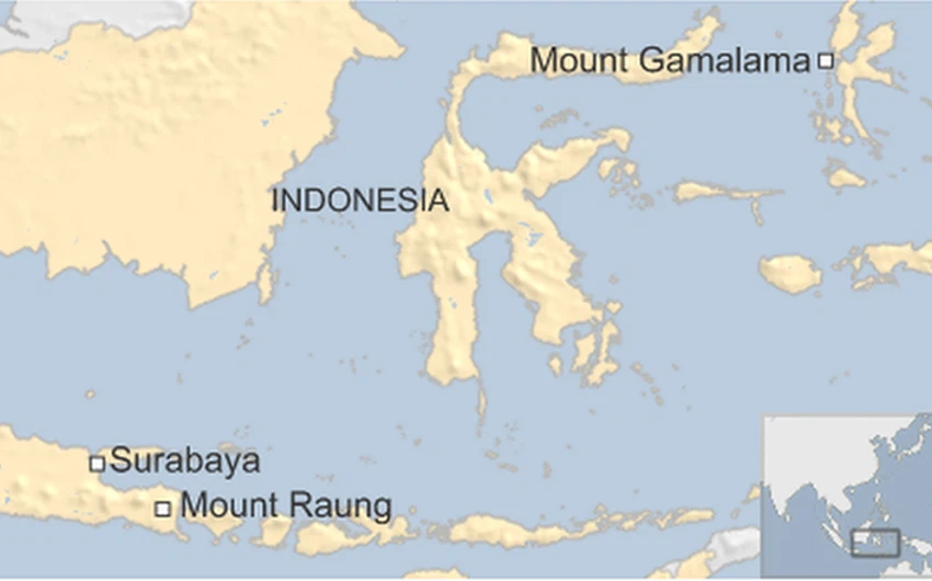 تعتبر اندونيسيا من المناطق النشطة بركانيا في العالم