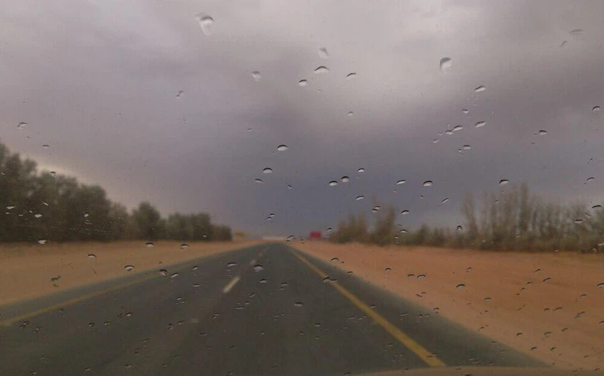 أمطار طريق الأردن - عبير الهاشم