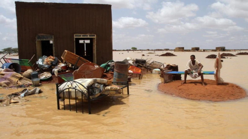 تعبيرية أمطار غزيرة تتسبب بوفاة امرأة في السودان