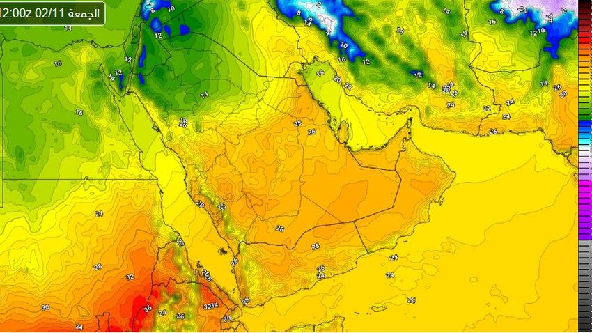 الرياض | الدفء يطرق الأبواب وارتفاعات مُتتالية على الحرارة لتقارب الـ 30 نهاية الأسبوع
