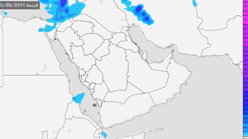 السعودية | فرص محدودة للأمطار في أجزاء من شمال المملكة يوم الجمعة