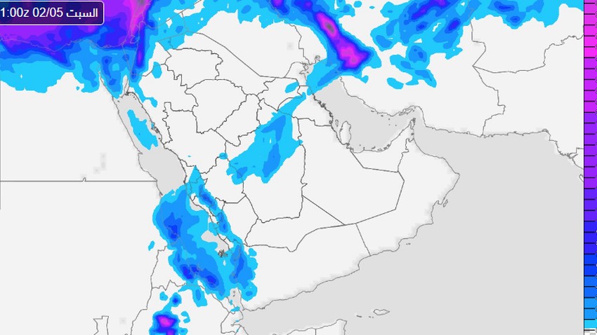 السعودية | فرص جديدة للأمطار في العديد من المناطق وقد تشمل جدة الليلة وغداً