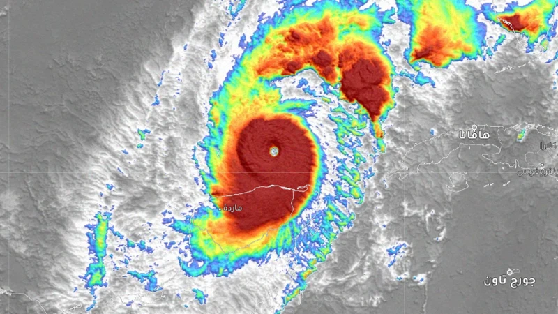 مساحة عين إعصار ميلتون تجاوزت مساحة جدة وتُقارب مساحة الرياض! مساحة عين إعصار ميلتون تجاوزت مساحة جدة وتُقارب مساحة الرياض!