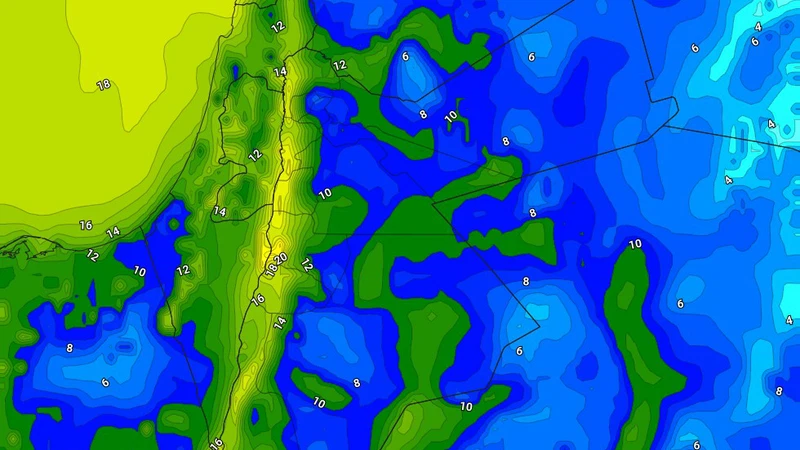 الليلة | ارتفاع واضح على درجات الحرارة الليلية مقارنة بالليالي السابقة الليلة | ارتفاع واضح على درجات الحرارة الليلية مقارنة بالليالي السابقة