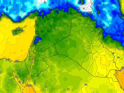 Is Iraq affected by a cold wave?