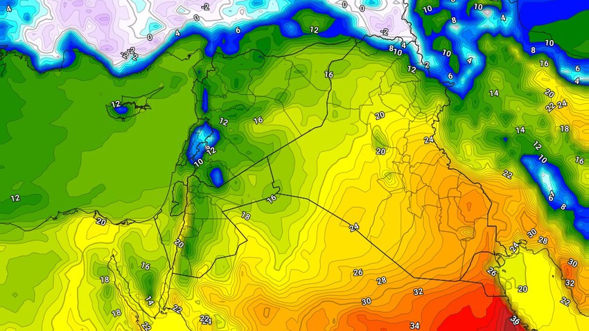 العراق | انخفاض على درجات الحرارة الخميس خاصة في المناطق الشمالية والغربية  