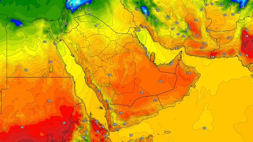 الكويت | طقس دافئ الاثنين مع انتشار السُحب وفرصة لزخات محلية من الأمطار في بعض المناطق   