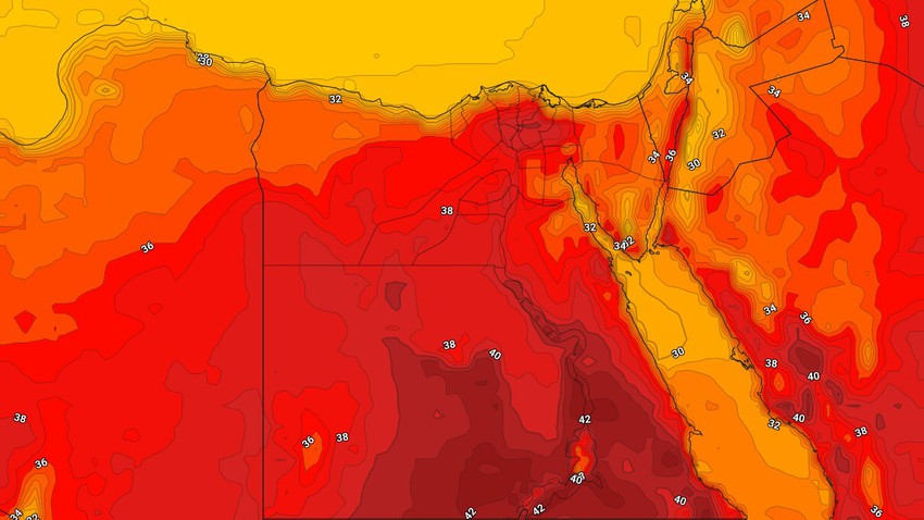 مصر | ارتفاع إضافي على درجات الحرارة الإثنين لتلامس الاربعينيات مئوية في القاهرة  