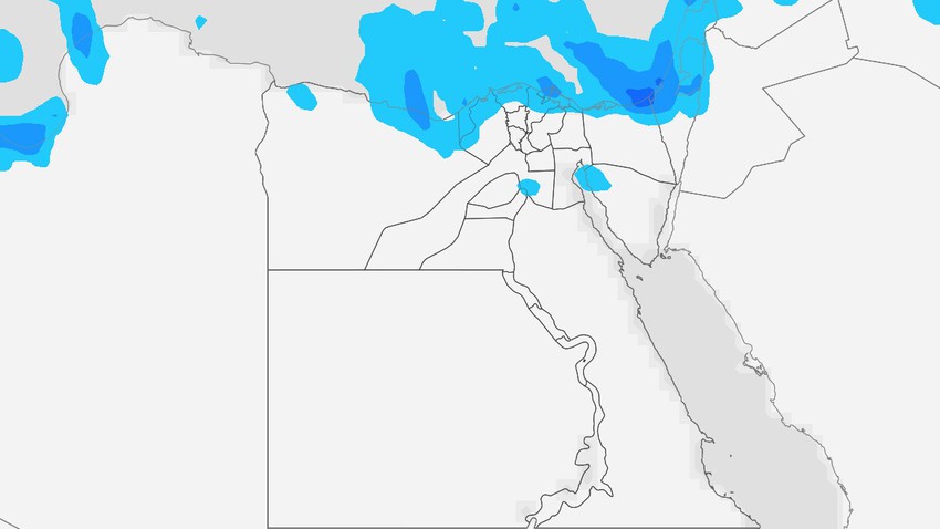 مصر | انخفاض على درجات الحرارة وزخات مُتفرقة من الأمطار شمال البلاد الثلاثاء والأربعاء
