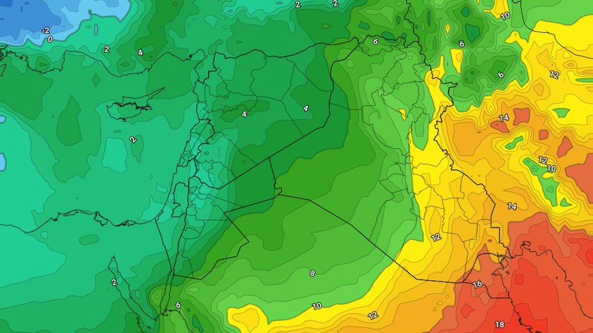 الأردن - نهاية الأسبوع | مُنخفض جوي يؤثر على المملكة وعودة للأجواء الشتوية الباردة والماطرة على فترات
