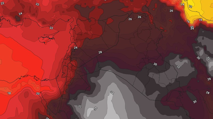 العراق | استمرار الأجواء شديدة الحرارة وتنبيه من رياح مثيرة للغبار في هذه المناطق خلال نهاية الأسبوع