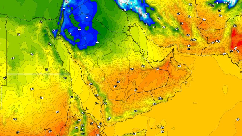 الكويت | انخفاض ملموس على درجات الحرارة الاربعاء وطقس بارد جداً ليلاً  