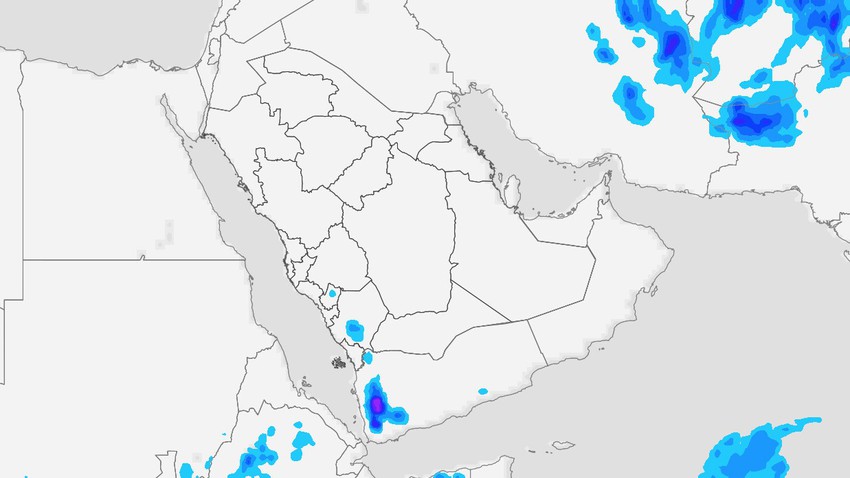 Yemen | Intensification and expansion of thunder clouds Monday and alerts from the flow of valleys