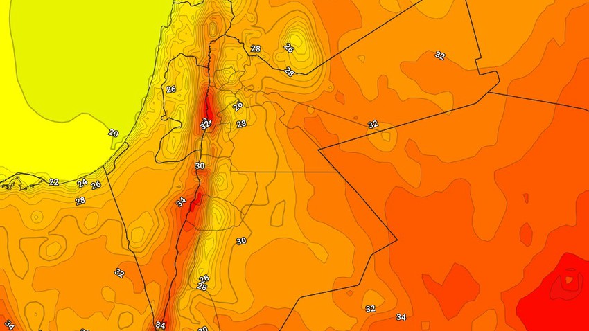الأردن | طقس دافئ في مُختلف المناطق الاربعاء 