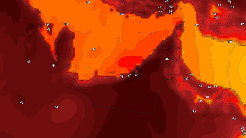 Émirats | Possibilités de formation d&#39;orages sur les hautes terres de l&#39;est et dans certaines régions de l&#39;intérieur