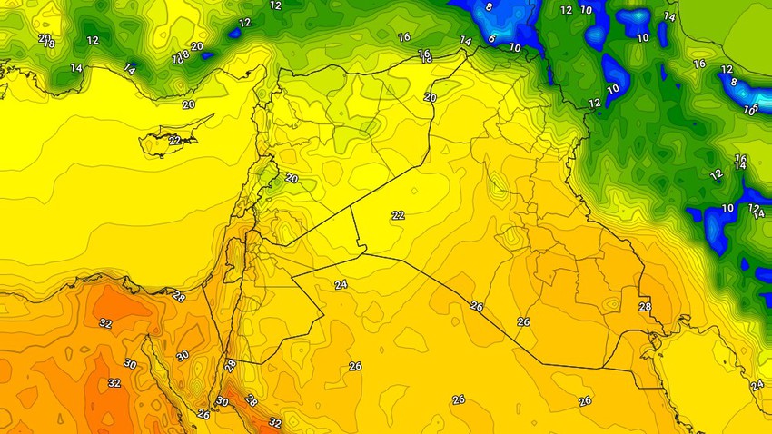 Iraq | More additional and slight rise in temperatures Monday