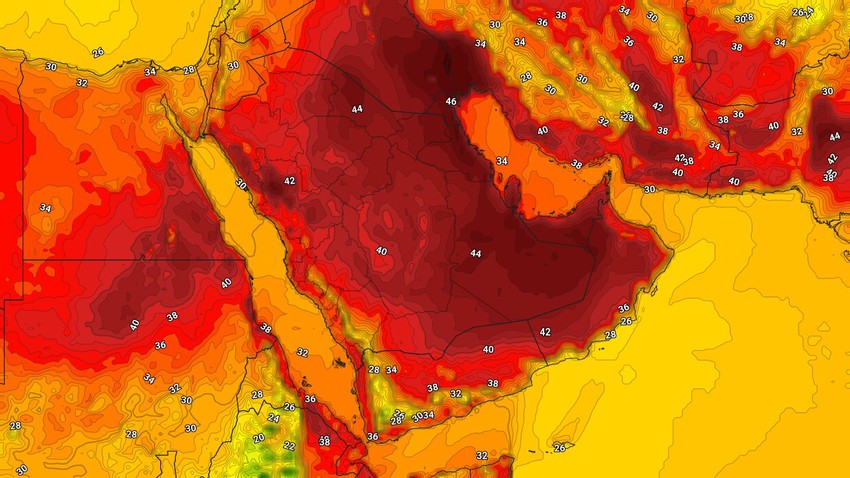 اليمن | حالة الطقس المُتوقعة في الدولة يوم الإثنين 6/9/2021      
