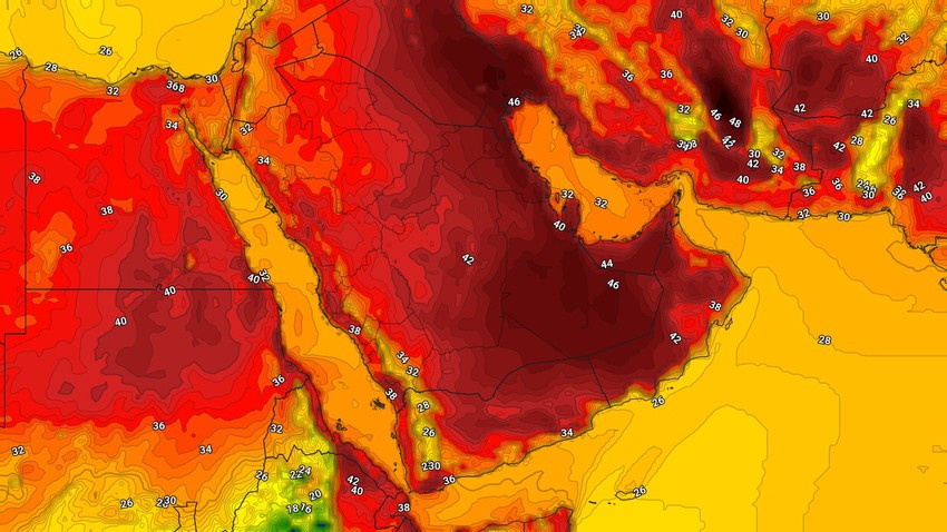 Kuwait | Temperatures rise on Monday, while remaining below average
