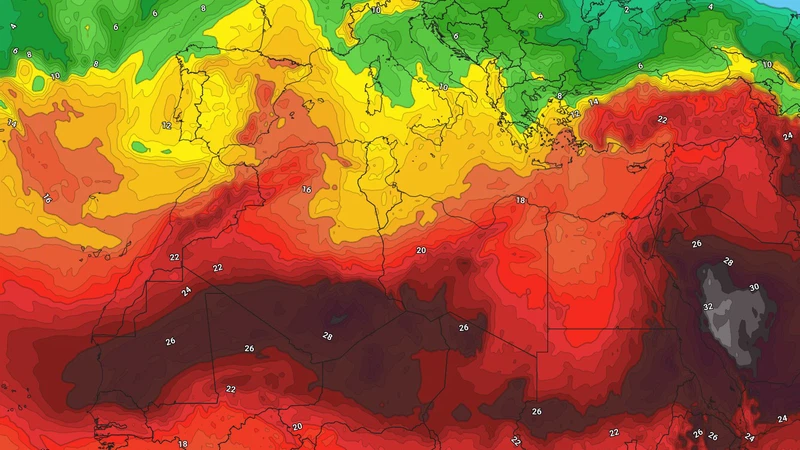 منخفض جوي وكتلة هوائية باردة وسط المتوسط يدفع بكتلة اكثر دفئًا من المعتاد إلى الأردن | عرب تايم منخفض جوي وكتلة هوائية باردة وسط المتوسط يدفع بكتلة اكثر دفئًا من المعتاد إلى الأردن | عرب تايم
