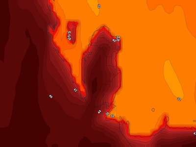 An Arab country records temperatures approaching 50 degrees Celsius for the first time in July.