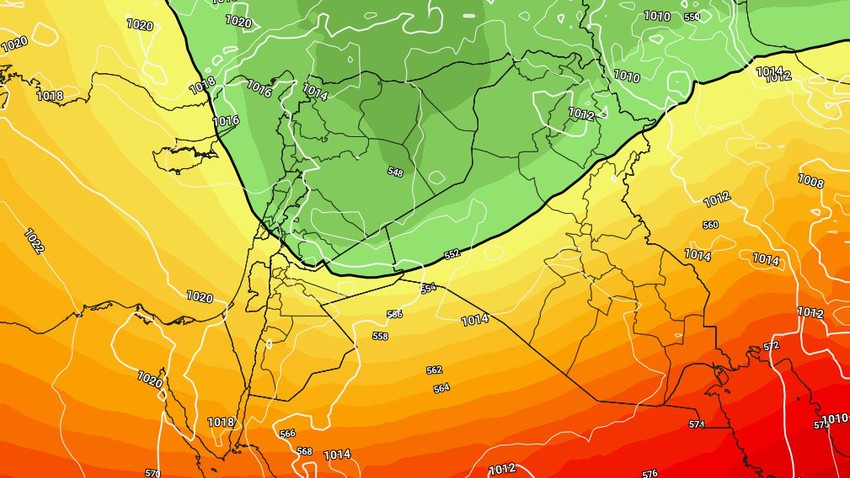 العراق - نهاية الأسبوع | مُنخفض جوي وكتلة هوائية باردة تؤثر على المناطق الشمالية والغربية الجمعة  