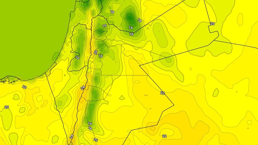 الأردن | ارتفاع ملحوظ على درجات الحرارة الثلاثاء والطقس يميل للدفء في مناطق الأغوار
