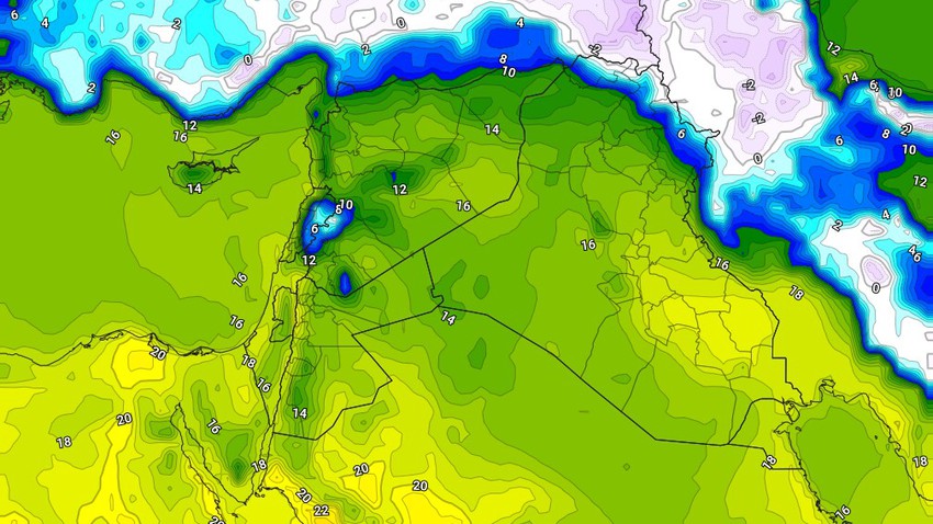 العراق | استقرار على الطقس مع ارتفاع طفيف على درجات الحرارة الأربعاء