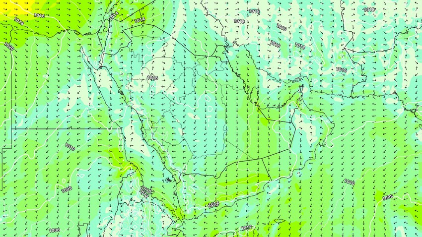 Yemen | Cold weather in the western highlands on Tuesday, with the activity of the northeast winds continuing