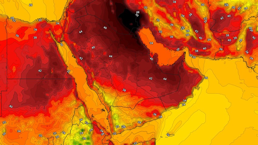 الكويت | أجواء شديدة الحرارة ومُرهقة تتصادف مع رياح مُثيرة للأتربة    