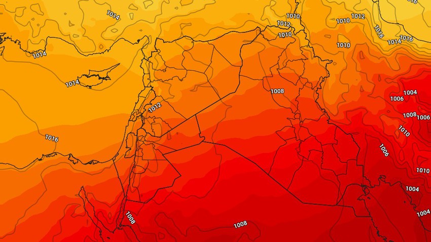 Jordan | Temperatures will rise on Tuesday to become above average