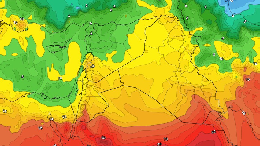 Iraq | A drop in temperatures and weather fluctuations in many areas Thursday