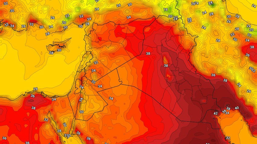 العراق | ارتفاع على درجات الحرارة الخميس وتراجع كثافة الغُبار عن العديد من المناطق 