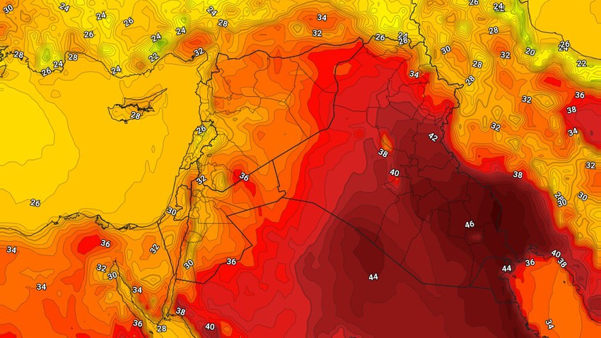 العراق | إستمرار الرياح النشطة والغُبار على المناطق الجنوبية الشرقية الإثنين