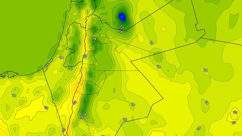 Jordan | A little rise in temperatures on Sunday with the appearance of low clouds