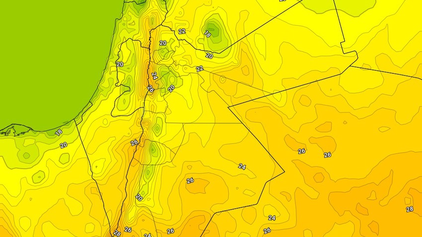 الأردن | ارتفاع على درجات الحرارة الأربعاء مع بقائها أقل من مُعدلاتها   