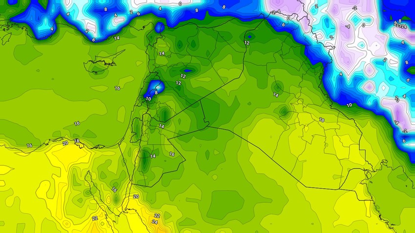 العراق | ارتفاع على درجات الحرارة الإثنين وطقس اقل برودة من السابق في مُختلف المناطق