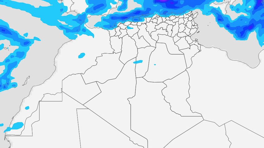Algeria | Showers concentrated on the coasts on Monday