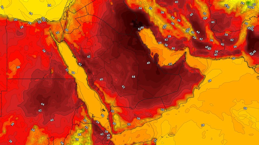Kuwait | The effect of the heat wave continues in various regions on Wednesday