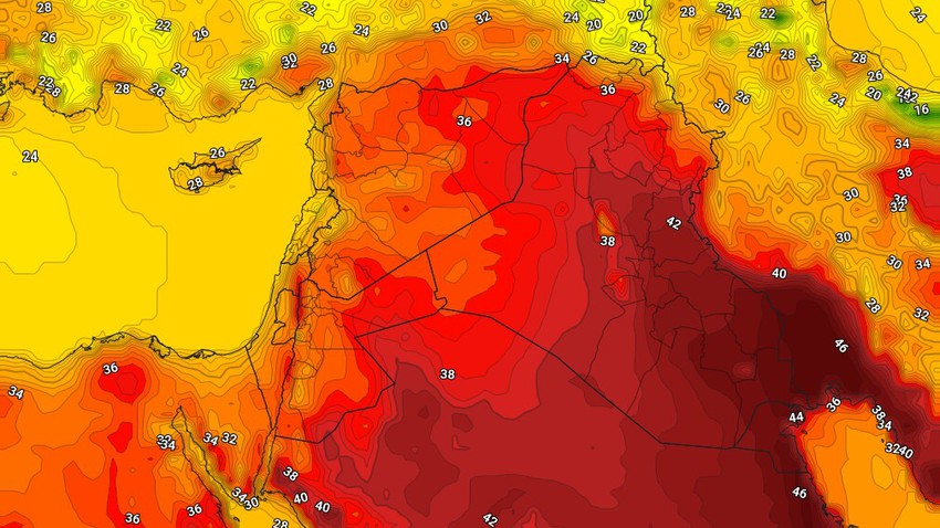 Iraq | Al-Bawareh winds renewed Thursday and dust waves in the southern regions